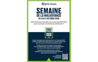 Optic 2000 Affiche Semaine de la malvoyance Optic 2000