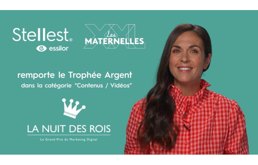 La campagne Essilor Stellest avec Les Maternelles récompensée à La Nuit des Rois 2026
