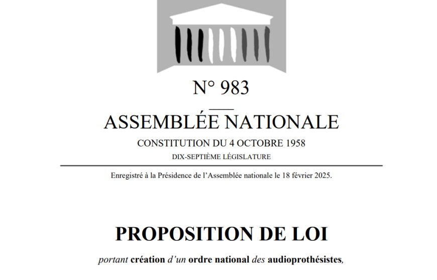 La proposition de loi pour un Ordre des audioprothésistes est déposée