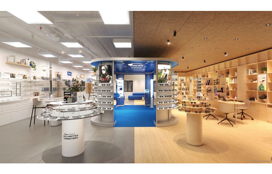 Le nouveau concept magasin Krys veut « révolutionner l’optique et l’audition »