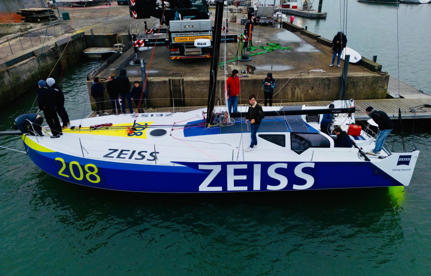 Le nouveau voilier de Zeiss portera ses couleurs sur les courses en mer