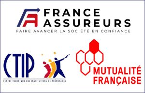 Logos 3 fédérations de complémentaires santé