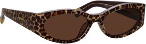 Lunettes-LINDA FARROW X JACQUEMUS OVALO - LEOPARD
