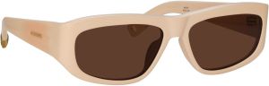 Lunettes-LINDA FARROW X JACQUEMUS PILOTA - CREAM