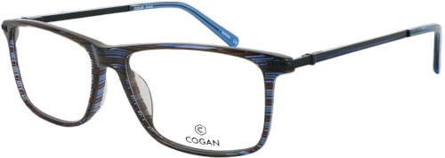 Monture De Lunettes Yves Cogan YC750 - 55[]18 140 - Brun - Ovale - Titane Et Plastique - Neuf Avec étiquettes