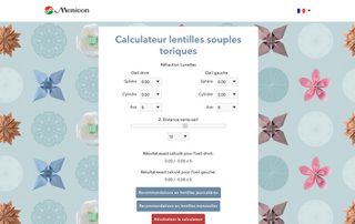 Menicon calculateur