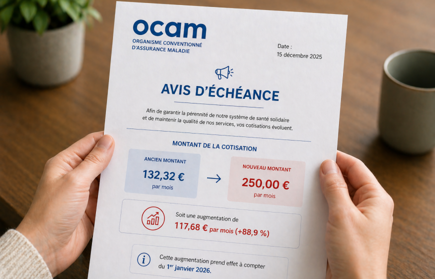 Ocam - une hausse massive des cotisations malgré un gel des prix inscrit dans la loi