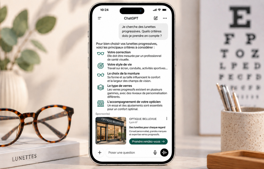 ChatGPT Ads, un nouveau levier à tester pour les opticiens