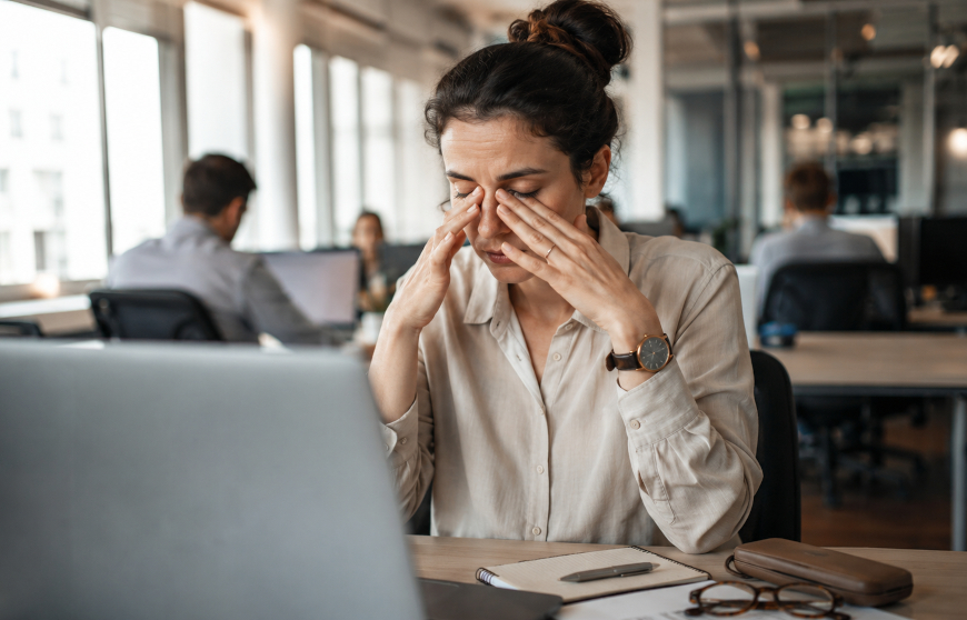 Fatigue visuelle cadre professionnel - Asnav