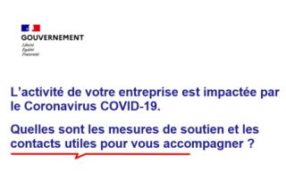 Démarches et mesures de soutiens aux entreprise Covid 19